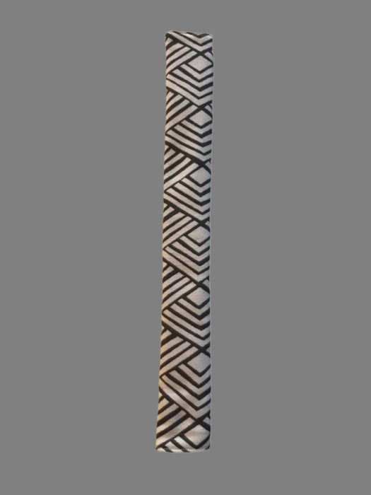 Grey Geometric to Yellow Reversible Appliance Handle Covers