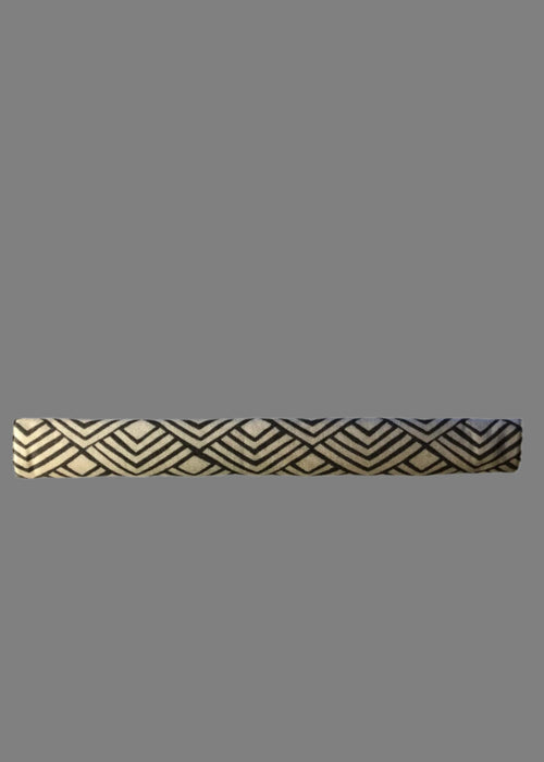 Grey Geometric to Yellow Reversible Appliance Handle Covers for kitchen decor and protection.