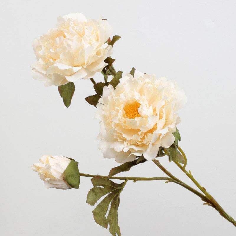 Peony 2 Blooms/1 bud Artificial Flowers