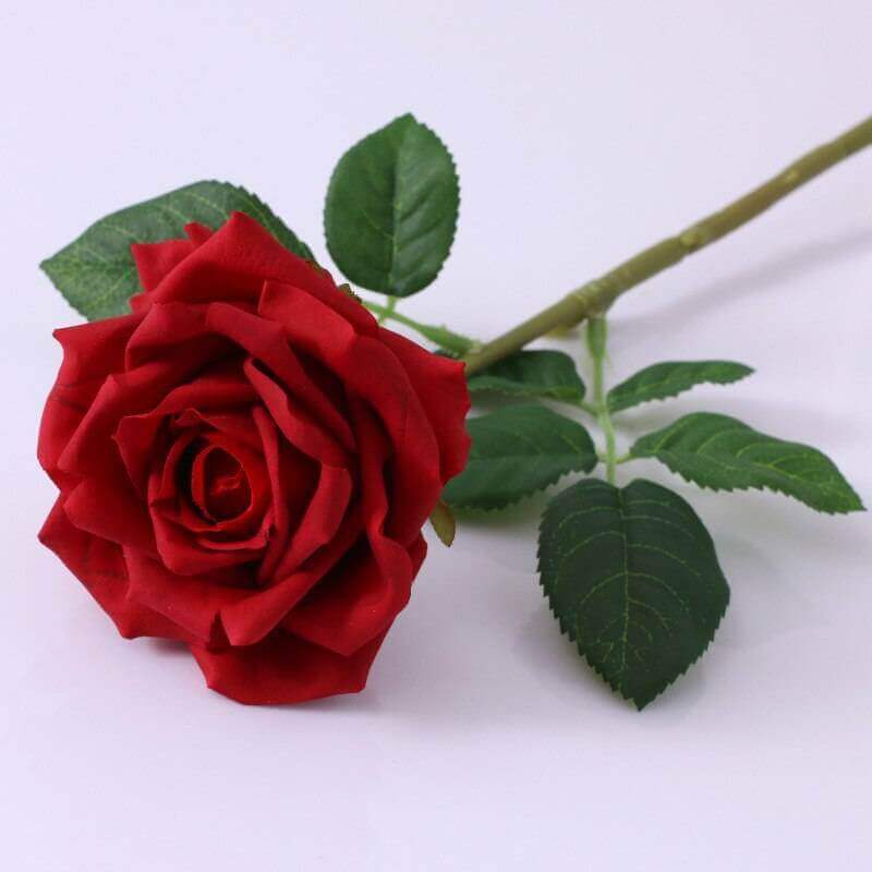 Real-Touch Latex Rose Artificial Flower Stem