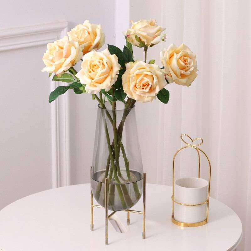 Real-Touch Latex Rose Artificial Flower Stem