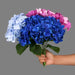 Large 5 Heads Artificial Flower Silk Hydrangea Bunch Artificial Flora WQNJIN