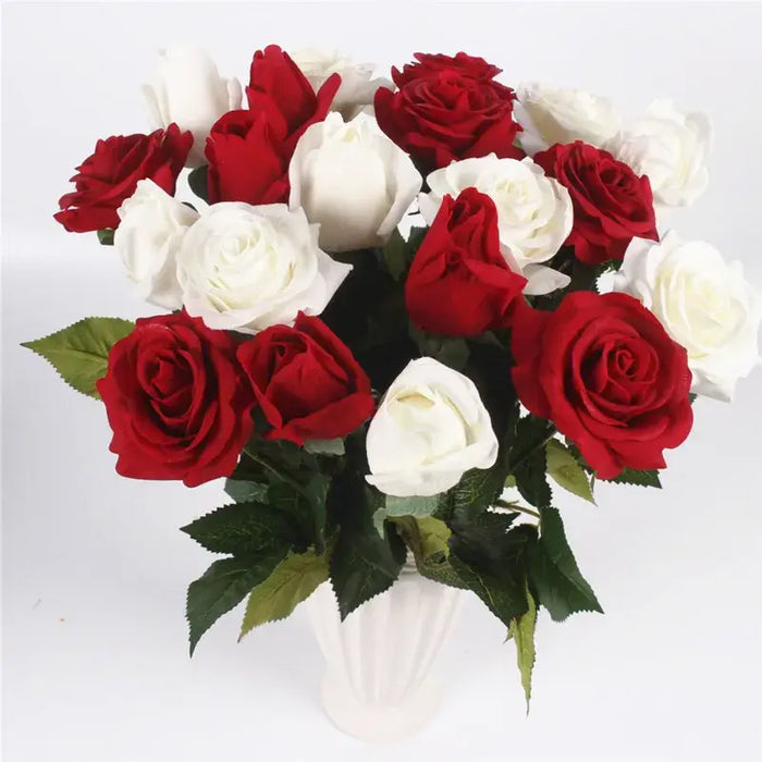 11 pc Lot Fresh-Looking Real-Touch Roses Artificial Flowers Artificial Flora Modalyst