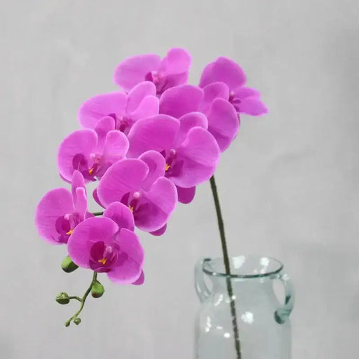 9 Head Real Touch PU Latex Orchid Artificial Flower Artificial Flora HMEOT