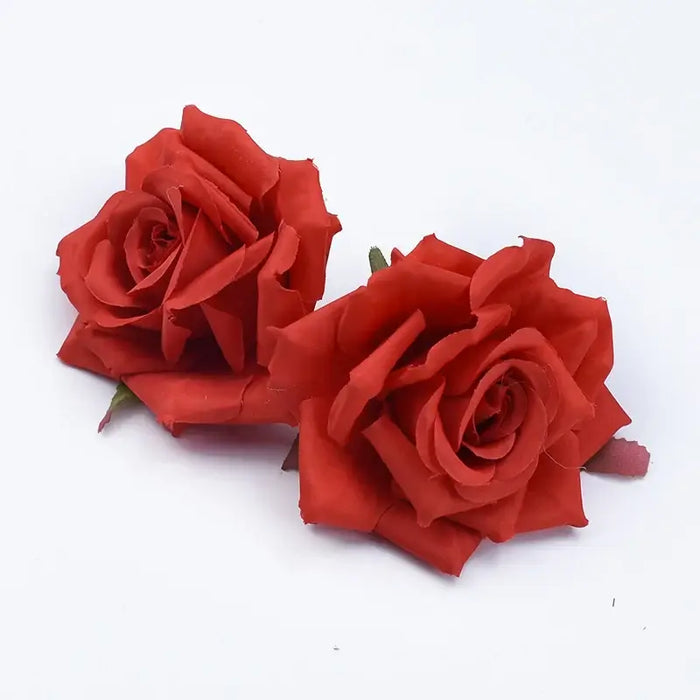 30pcs Silk Rose Heads Wedding Decorative Wall Silk Rose Flower Heads SMR Store