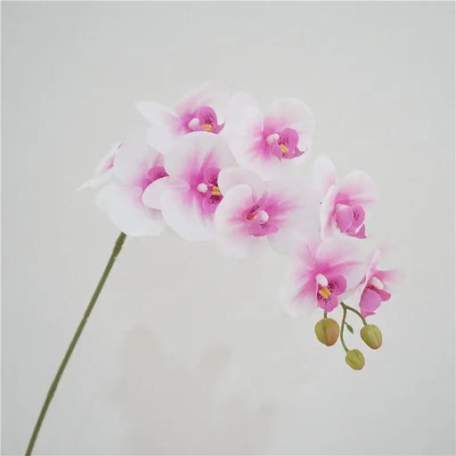 9-Head Real Touch Faux Orchid Stem Artificial Flora Artknock