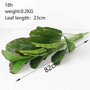 Real touch artificial monstera plant with realistic leaves, 18 inches tall, 82 cm wide, 23 cm leaf length, 0.2 kg.