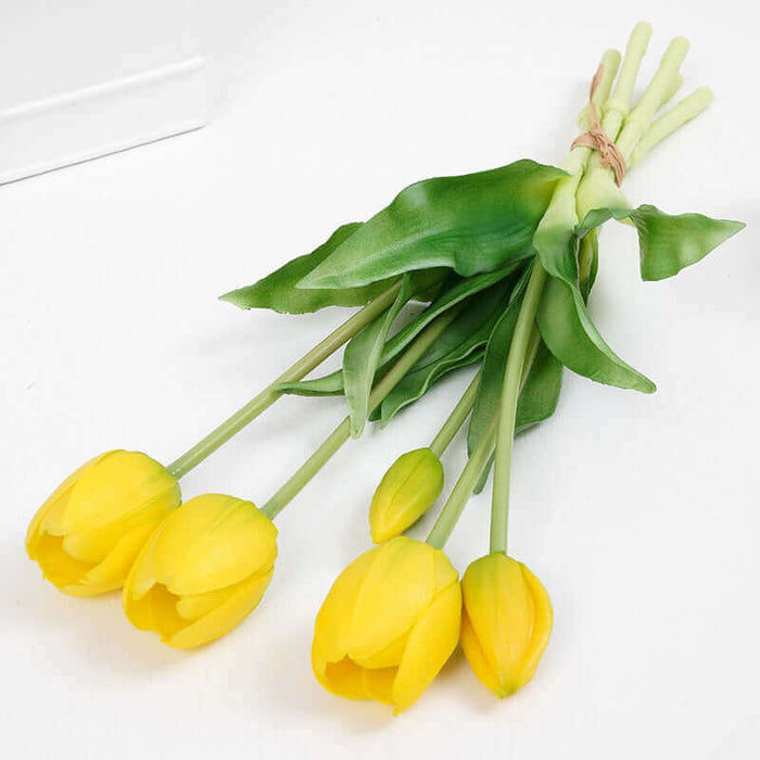 5-pc Lot Artificial Real-Touch Tulips Real-Touch Tulips Modalyst