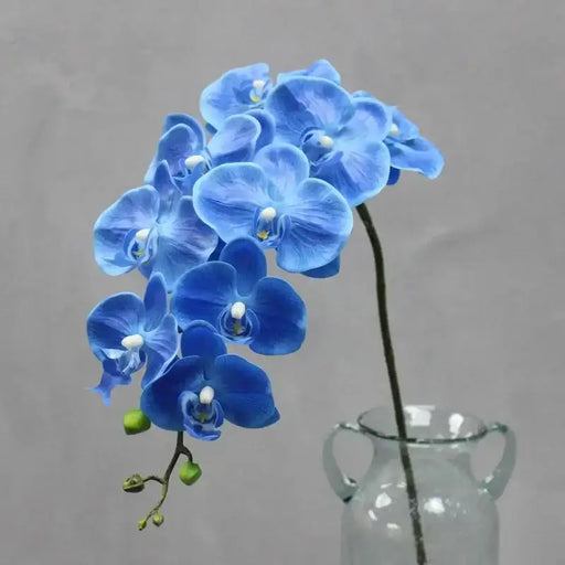 9 Head Real Touch PU Latex Orchid Artificial Flower Artificial Flora HMEOT