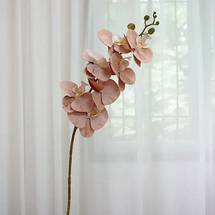 7-Head Orchid Stem Silk Artificial Flower Artificial Flora Artknock