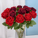 11 Pcs Flannel Artificial Rose Flower Bunch Artificial Flora NieNie