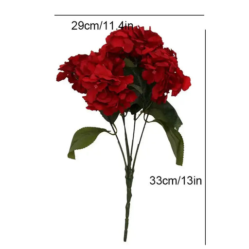 Artificial Flowers Silk Hydrangea Bunch Silk Hydrangea Bush AliExpress