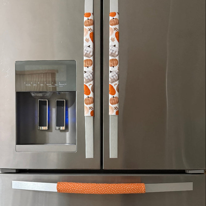 Autumn Pumpkin Appliance Handle Covers- Fall Kitchen Decor