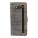 bifold wallet grey and black Leather and Canvas with zip pocket for extra storage.