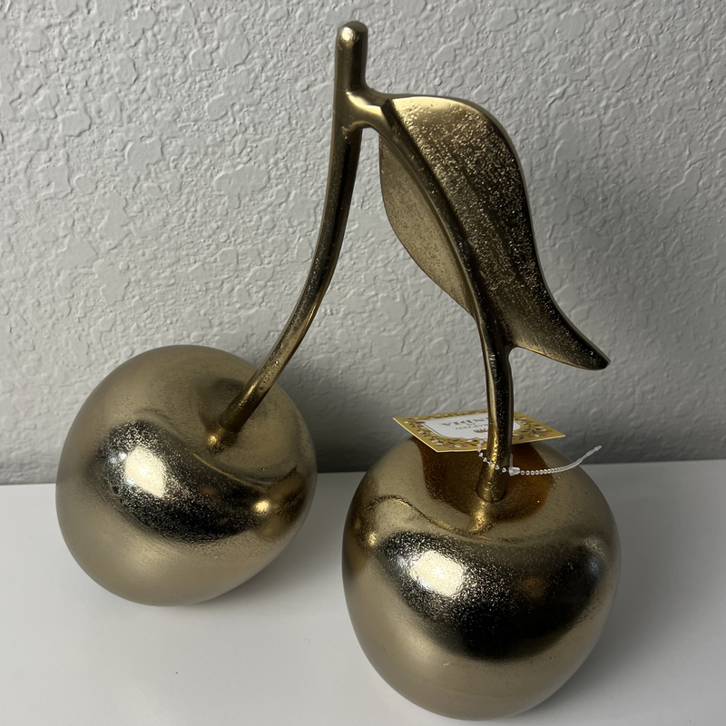 Brass Metal Table-Top Cherries