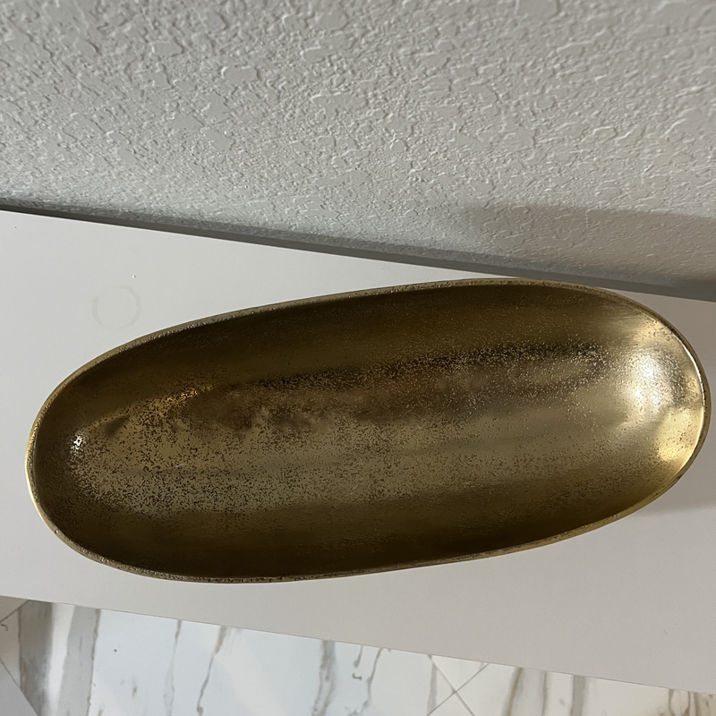 Rustic Brass Cast Iron Decorative Bowl