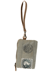 Canvas Stamp Wristlet Pouch Canvas Wristlet Pouch Clea Ray Canvas Bags