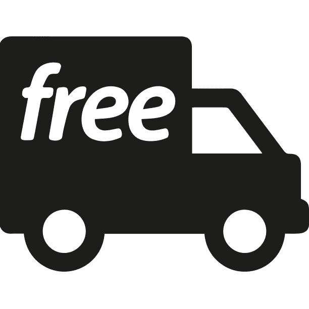Black Free Shipping Icon Truck