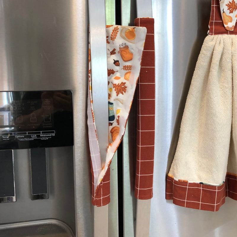 Fall Appliance Handle Covers – Reversible Autumn Kitchen Decor