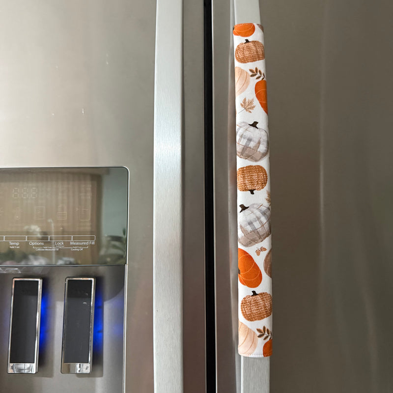 Fundas para manijas de electrodomésticos con diseño de calabaza de otoño - Decoración de cocina para el otoño