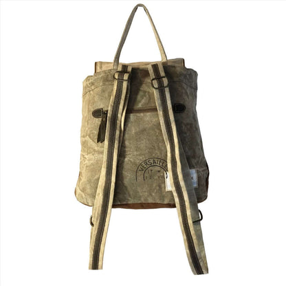 Patches Canvas Backpack: Eco-Friendly & Stylish Strap View