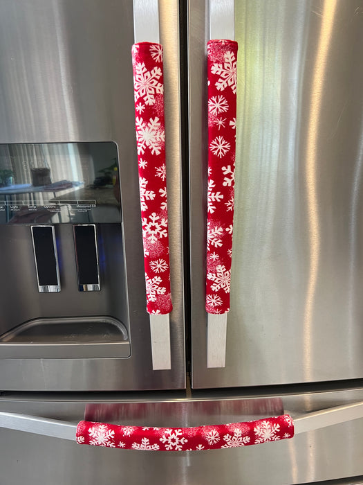 Winter Snowflakes Appliance Handle Covers