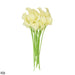 Real-touch yellow calla lily artificial flowers bunch, perfect for home decor and weddings, set of 10.