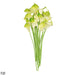 10-piece bunch of real-touch calla lily artificial flowers in soft green and white, perfect for home decor and events.
