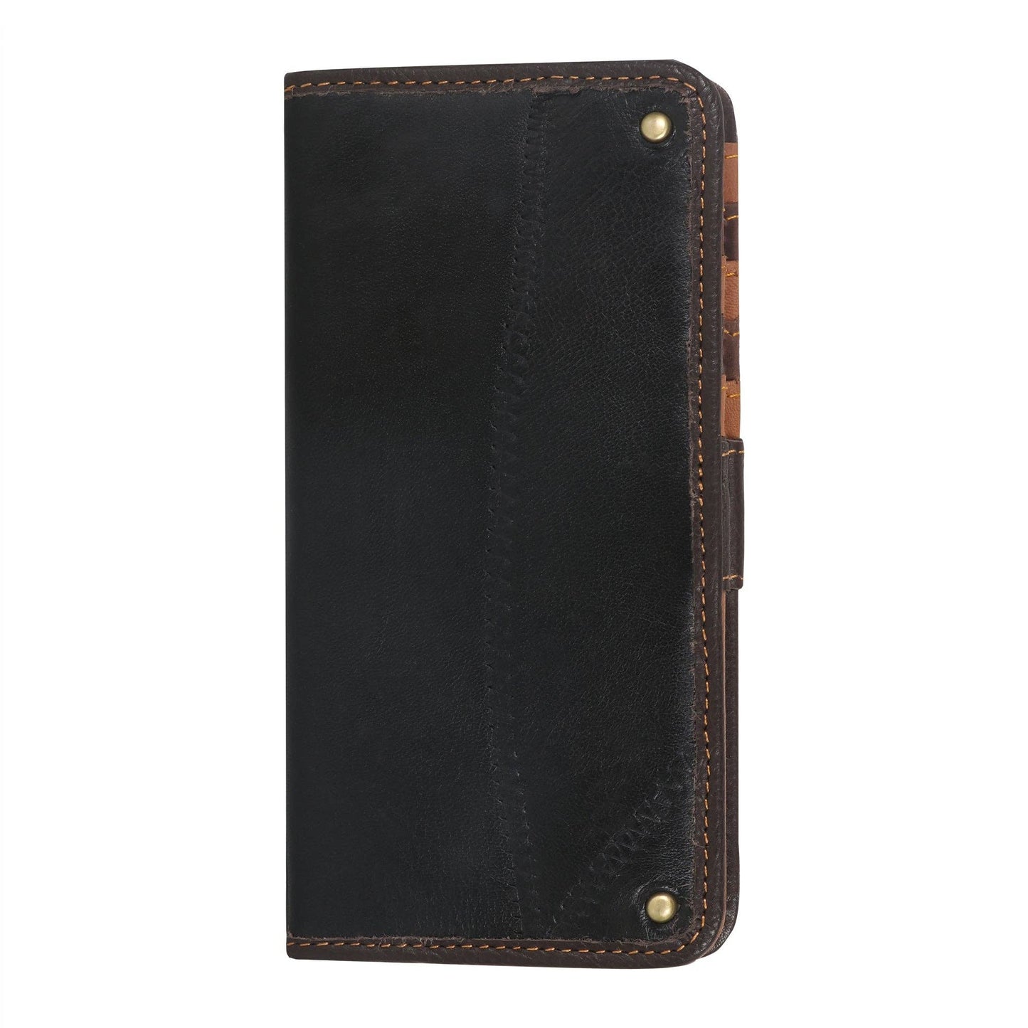 Vaan & Co. Spencer Grey and Black Bifold Wallet-Front