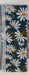 Stylish 14 '' size option blue appliance handle covers featuring white and yellow daisies, adding modern décor and protection
