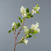 Artificial Osmanthus tall stems with white flowers and green leaves, perfect for elegant home decor.