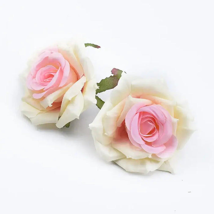 30pcs Silk Rose Heads Wedding Decorative Wall Silk Rose Flower Heads SMR Store