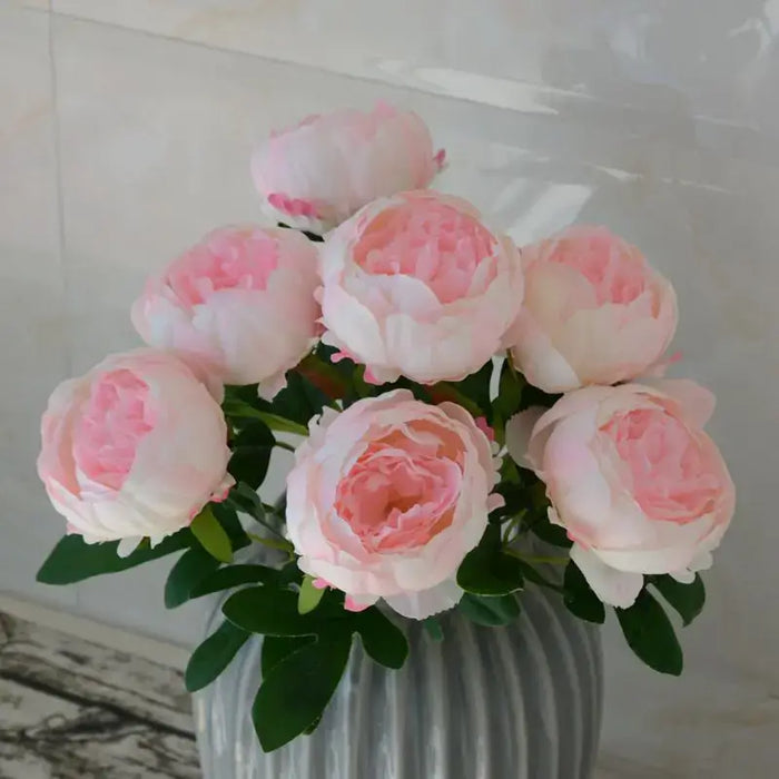 Silk 7-Head Artificial Peony Bouquet Artificial Flora Modalyst