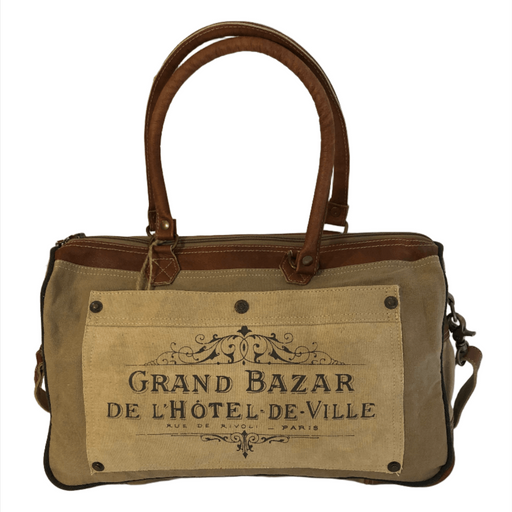 Double-Strapped Shoulder Bag - Grand Bazar showcasing rugged design and eco-friendly materials.