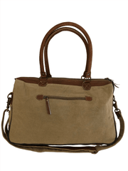 Double-Strapped Shoulder Bag - Grand Bazar with a durable design made from upcycled military tents.