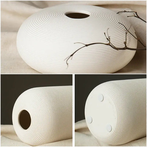 Chinese Porcelain and Ceramic White Vase Home & Garden - Home Decor - Vases BLUE VIOLET