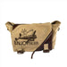 Eco-friendly messenger bag with printed design 'Life is a journey ENJOY THE RIDE', sturdy canvas and leather.