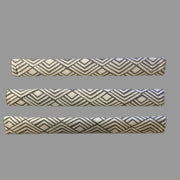 Geometric Refrigerator Handle Covers - Grey and White in a stylish pattern, perfect for enhancing kitchen décor.