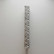 Geometric Refrigerator Handle Covers - Grey and White with modern patterns to enhance kitchen decor.