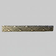 Geometric Refrigerator Handle Covers - Grey and White showcasing modern patterned design for kitchen appliances.