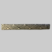 Geometric Refrigerator Handle Covers - Grey and White showcasing modern patterned design for kitchen appliances.