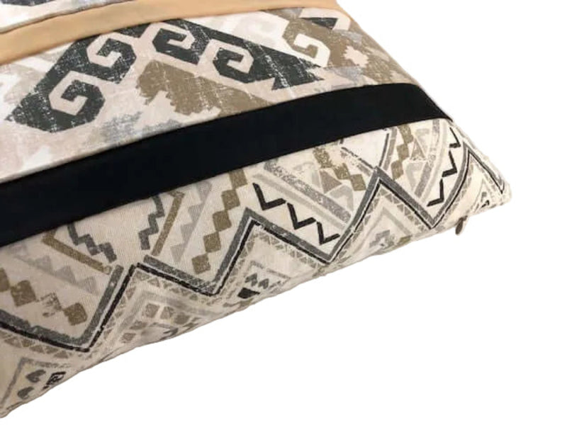 Geometric Tribal Pillow Covers - 18 x 18 inches showcasing a mix of bold patterns and tribal motifs.