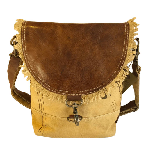 Eco-friendly Leather Flap Shoulder Bag