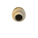 Grey yellow and white ceramic vase - cylindrical shape, top view showcasing its unique design and ceramic texture.
