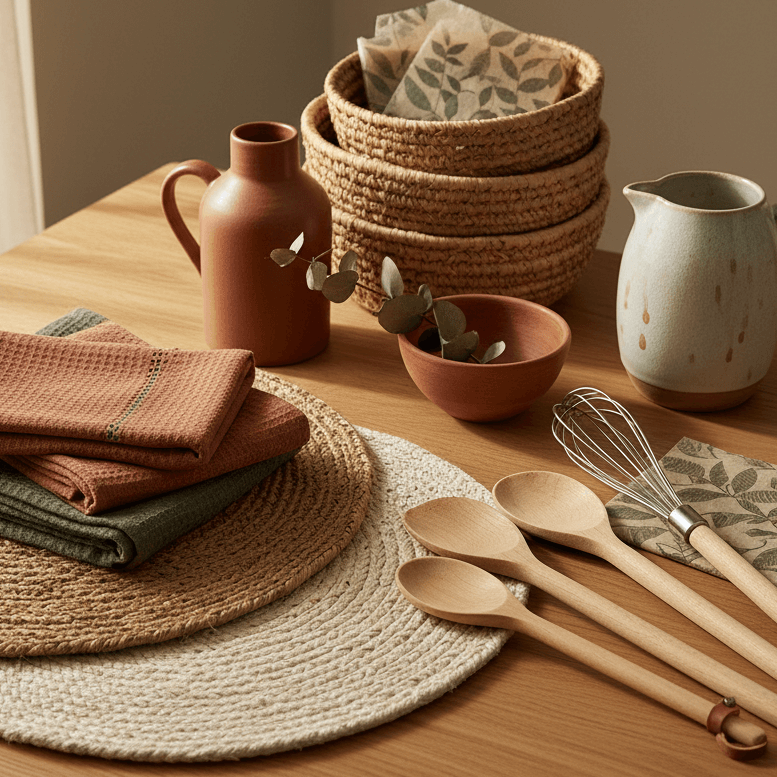 Kitchen linens and decor