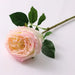 real touch royal peony artificial stem with realistic-looking bloom and green leaves