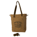 Sustainable canvas tote bag featuring Old Log Cabin design, ideal for everyday use and eco-friendly.