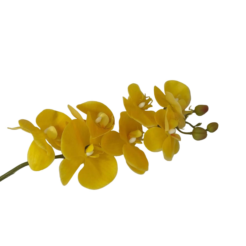Yellow Real Touch Butterfly Orchid 7 Blooms with vibrant petals and realistic appearance