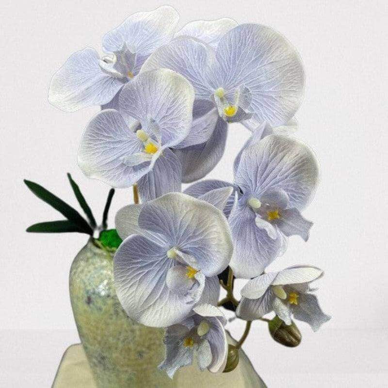 10-Head Coated Silk Artificial Butterfly Orchid