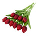 10PC Lot Artificial Flowers Real Touch PU Tulip Real-Touch Artificial Tulips AliExpress